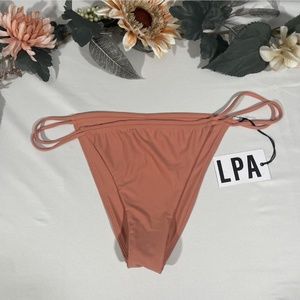 NWT LPA [ XL ] Two-Strap Bikini Bottom‎ in Pink/Peach
